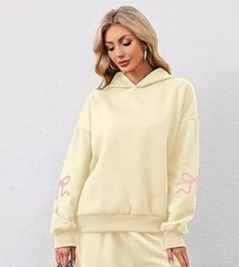  Bow Detail Hoodie
