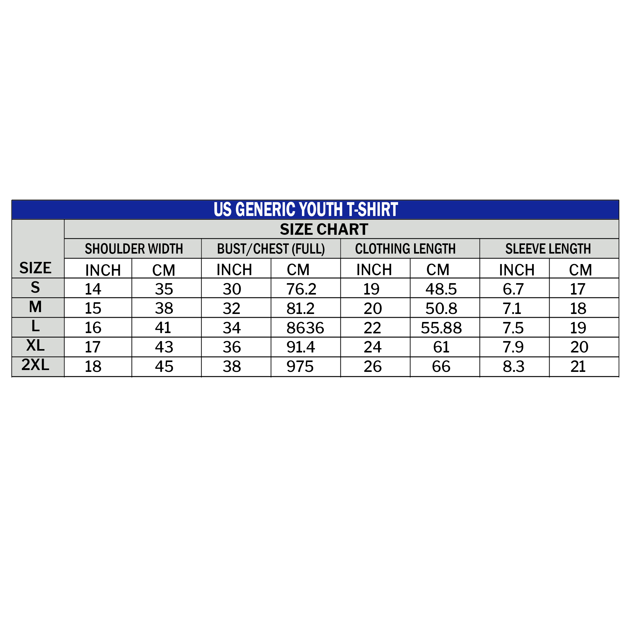 US Generic Youth T-shirt