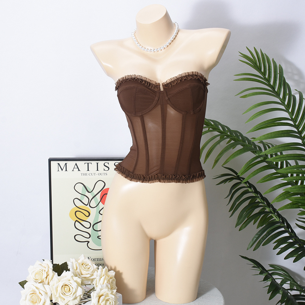 Lace Strapless Corset Top