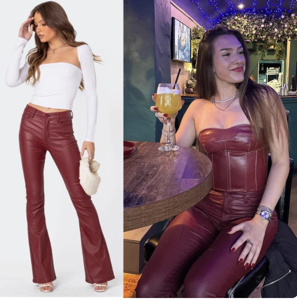 Faux Leather Pants