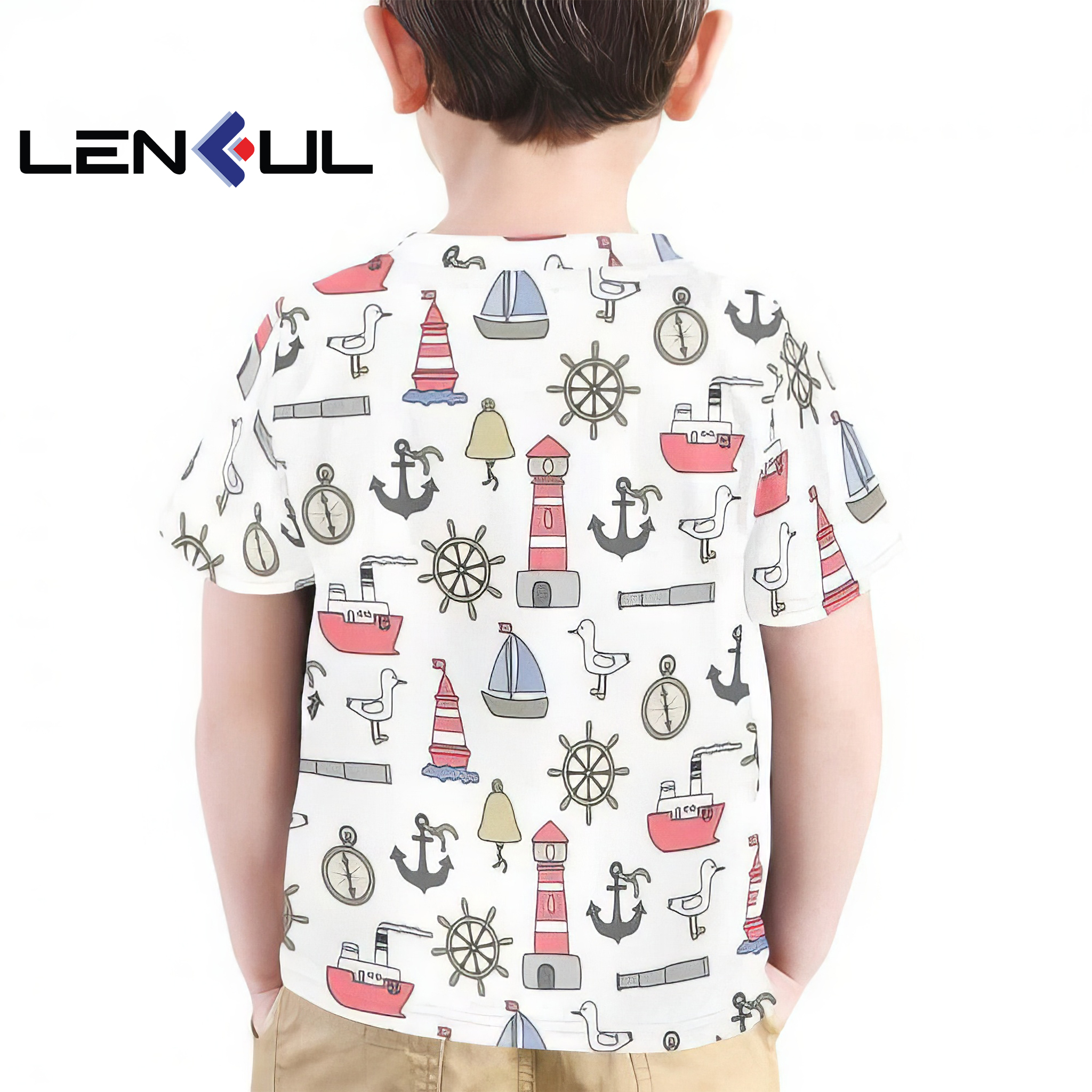 US 3D Kids' Crew Neck T-Shirt