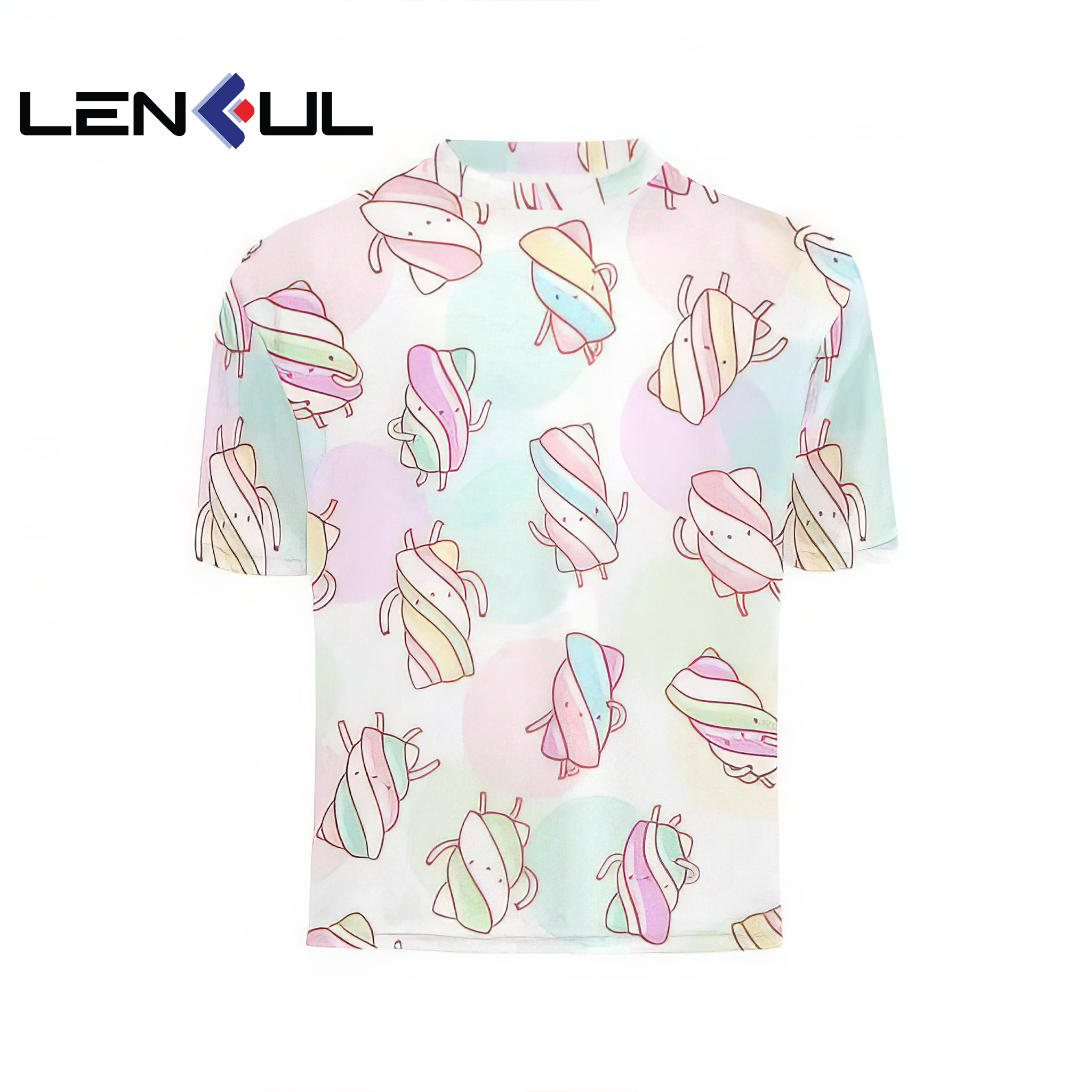 US 3D Girls' Crew Neck T-shirt