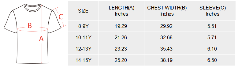 US 3D Boys' Crew Neck T-shirt
