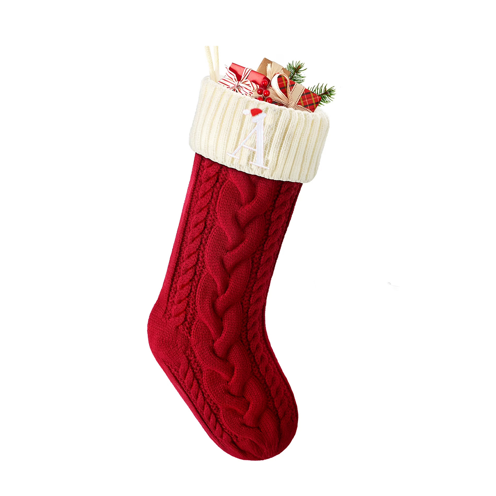 Embroidered Christmas Socks