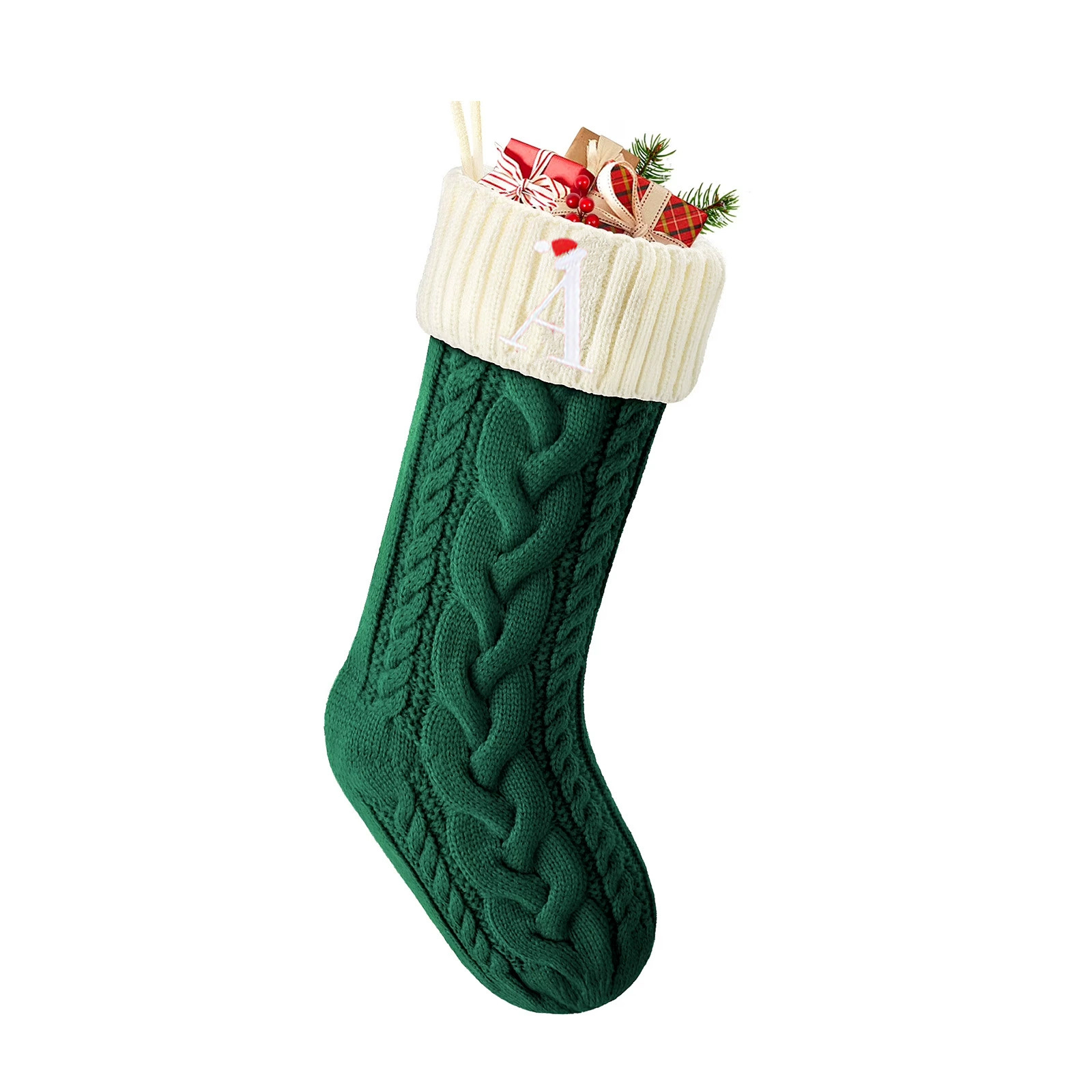Embroidered Christmas Socks