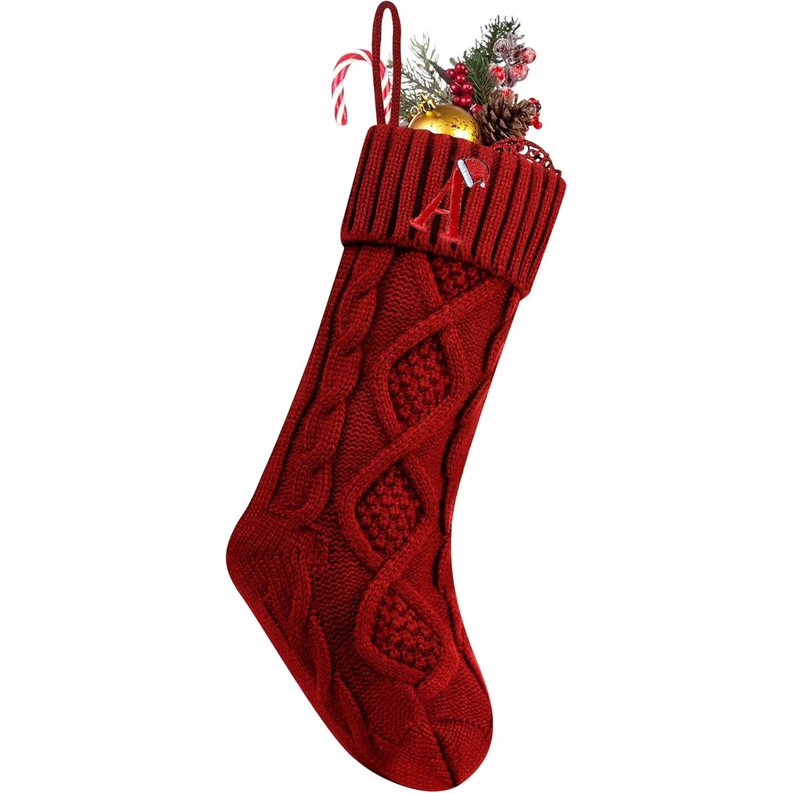 Embroidered Christmas Socks