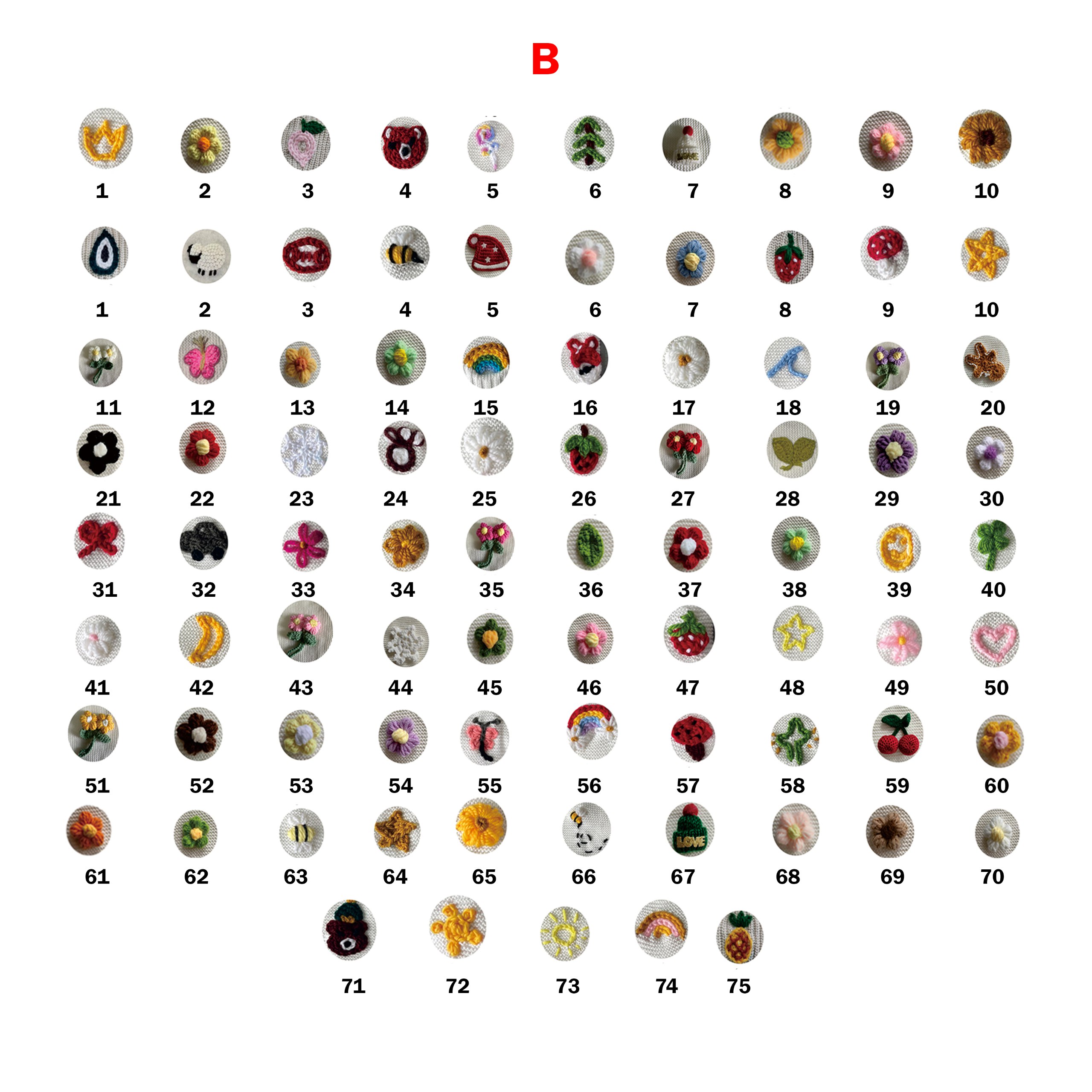 Hand Embroidery Children Sweaters Charm 