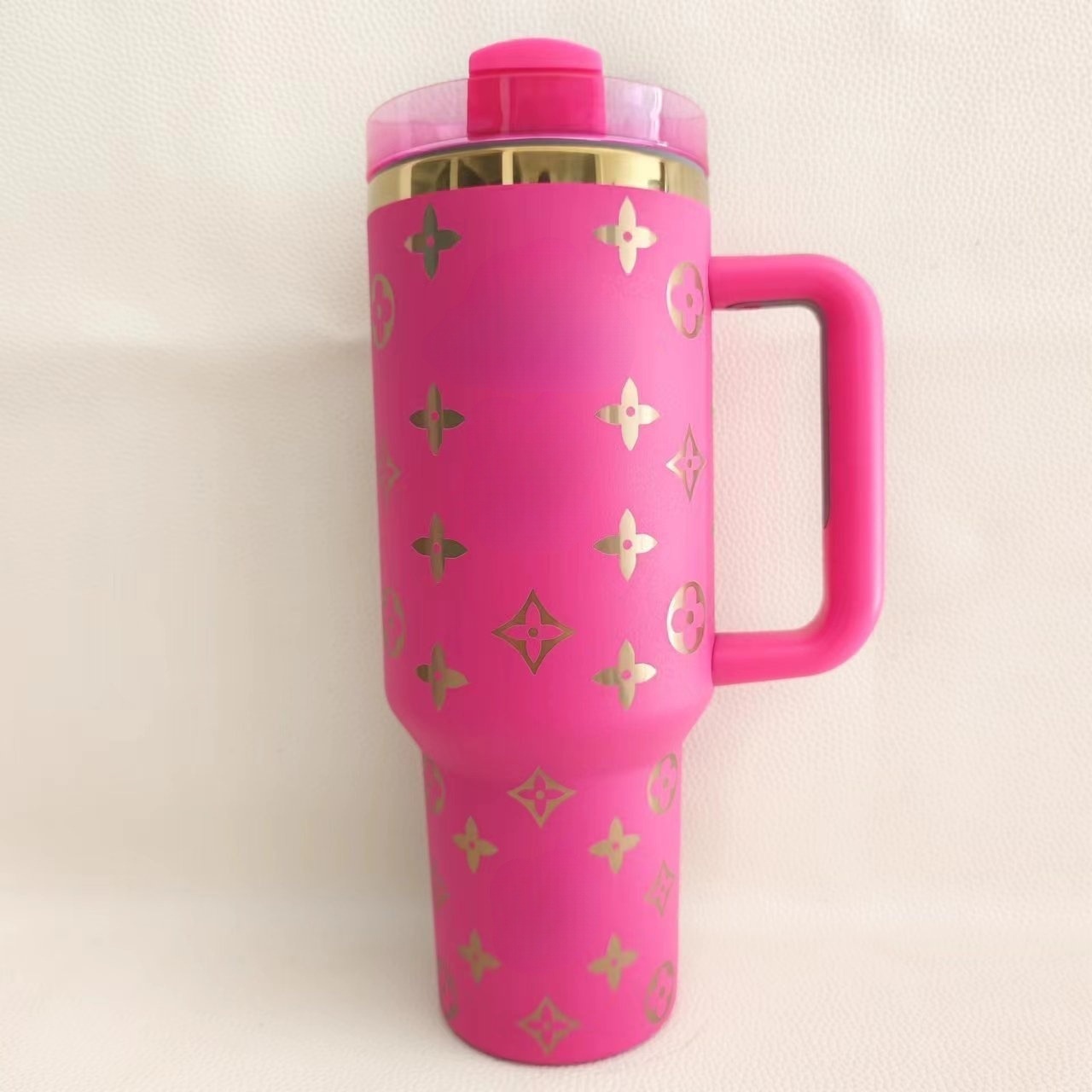 Stanley-Style 2nd Gen 40oz Stainless Steel Travel Tumbler 