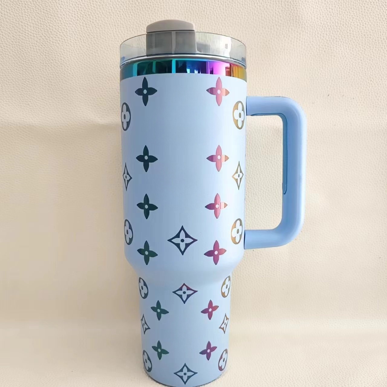 Stanley-Style 2nd Gen 40oz Stainless Steel Travel Tumbler 