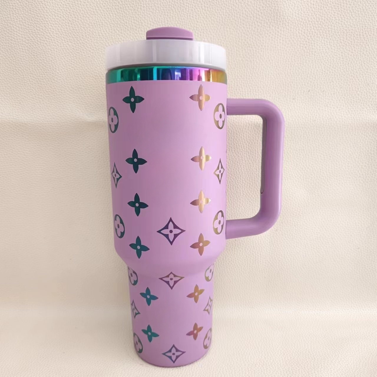 Stanley-Style 2nd Gen 40oz Stainless Steel Travel Tumbler 