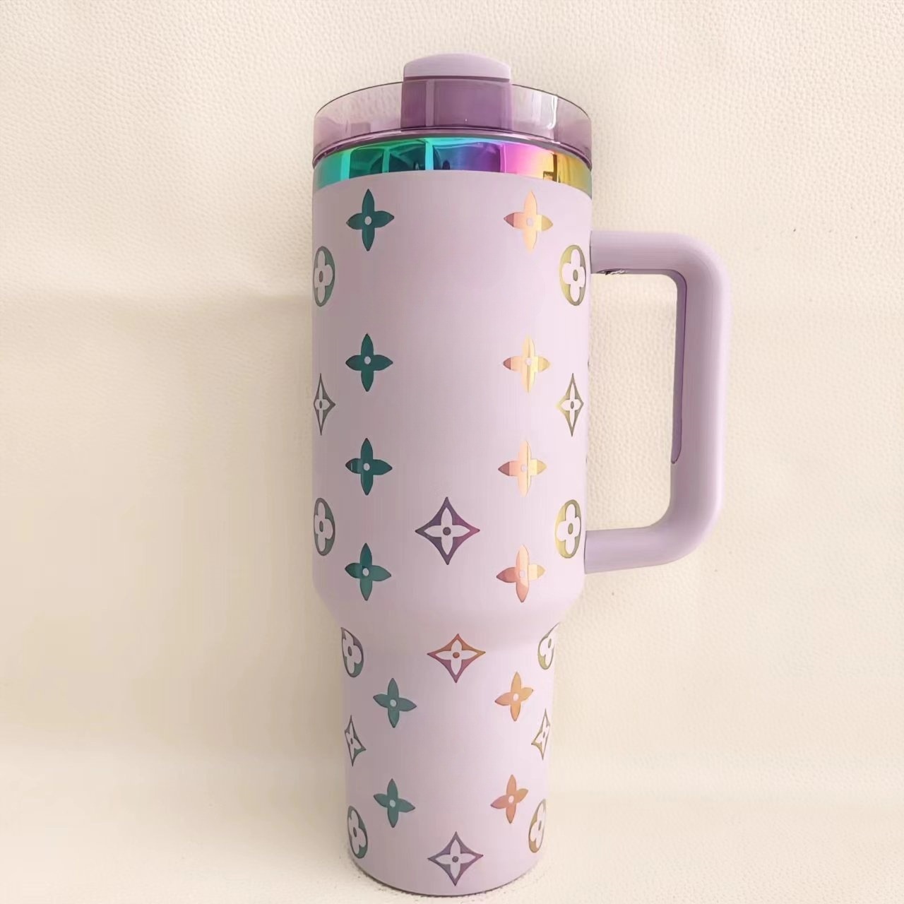 Luxury Travel Combo Set – 40oz Stainless Steel Tumbler & EVA Beach Tote Bag