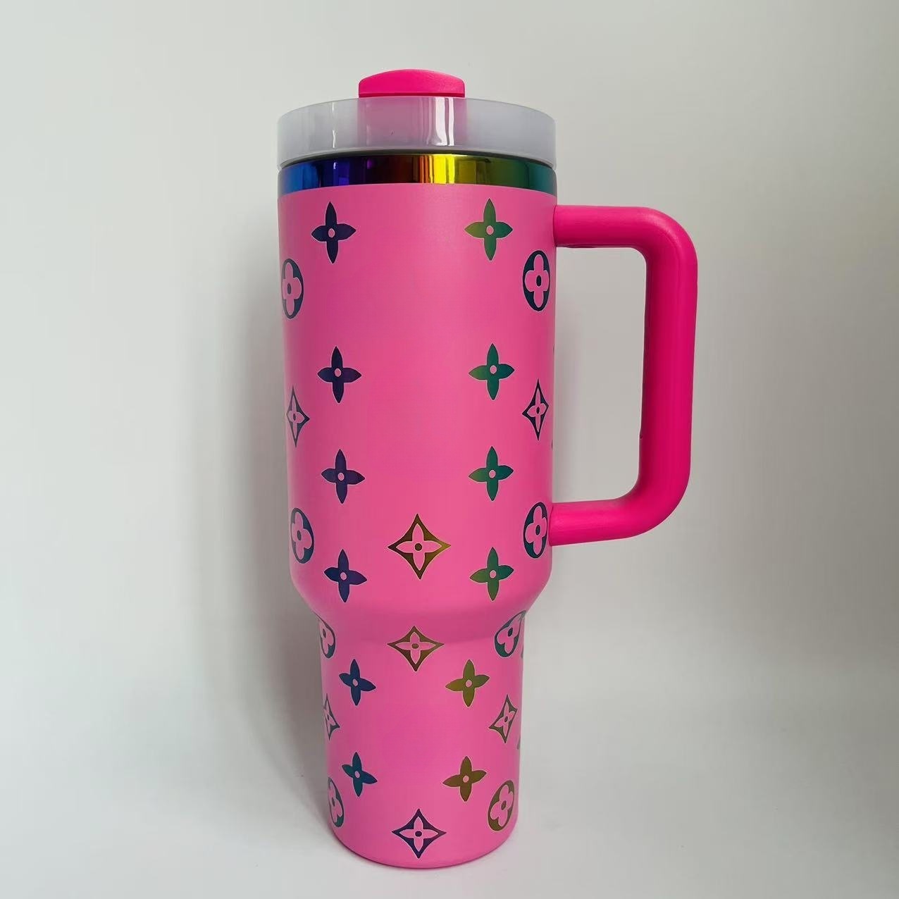 Luxury Travel Combo Set – 40oz Stainless Steel Tumbler & EVA Beach Tote Bag