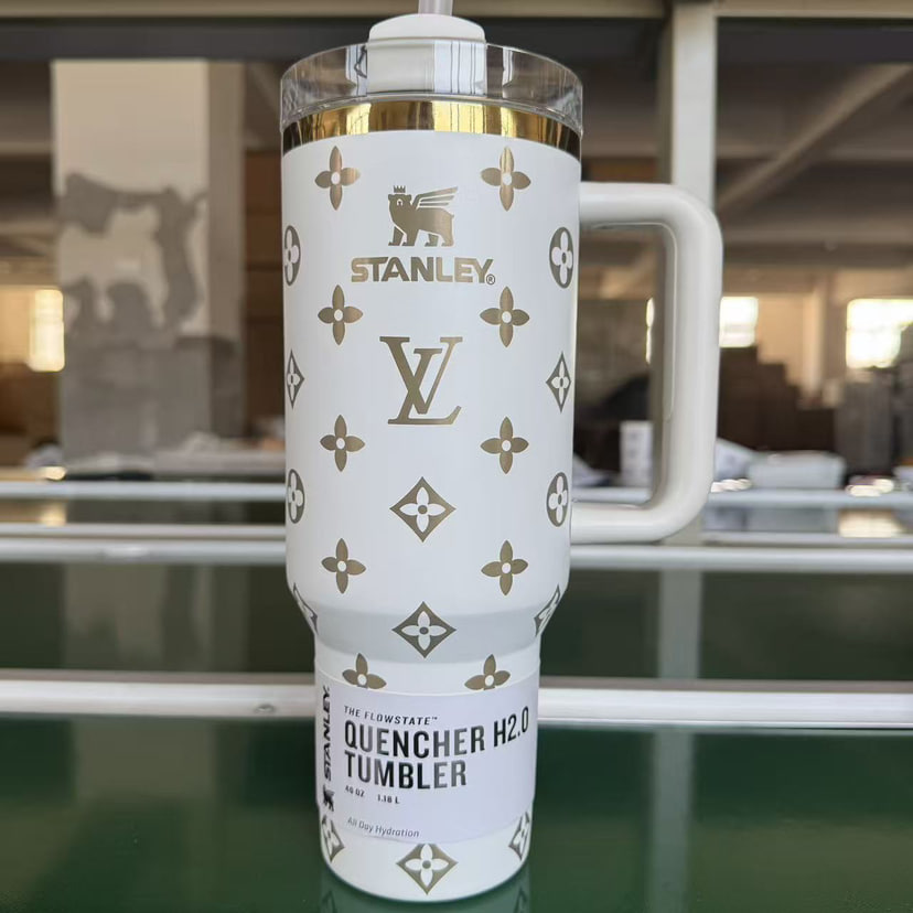 Stanley-Style 2nd Gen 40oz Stainless Steel Travel Tumbler 