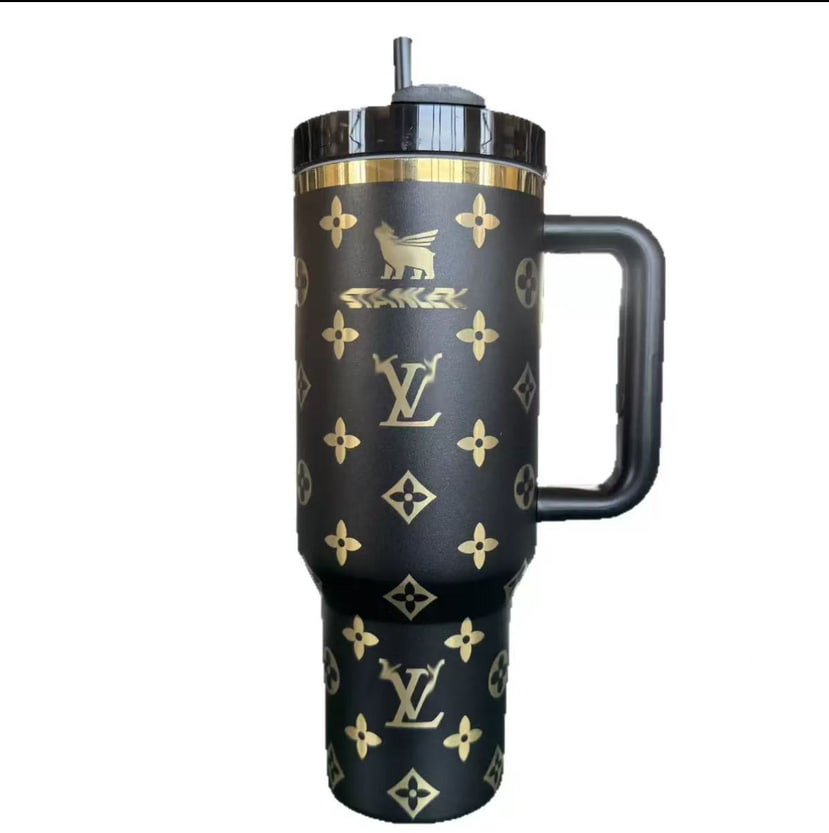 Stanley-Style 2nd Gen 40oz Stainless Steel Travel Tumbler 