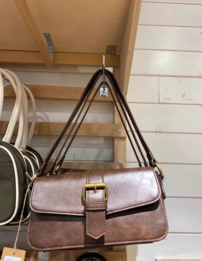 Vintage Buckle Shoulder Bag