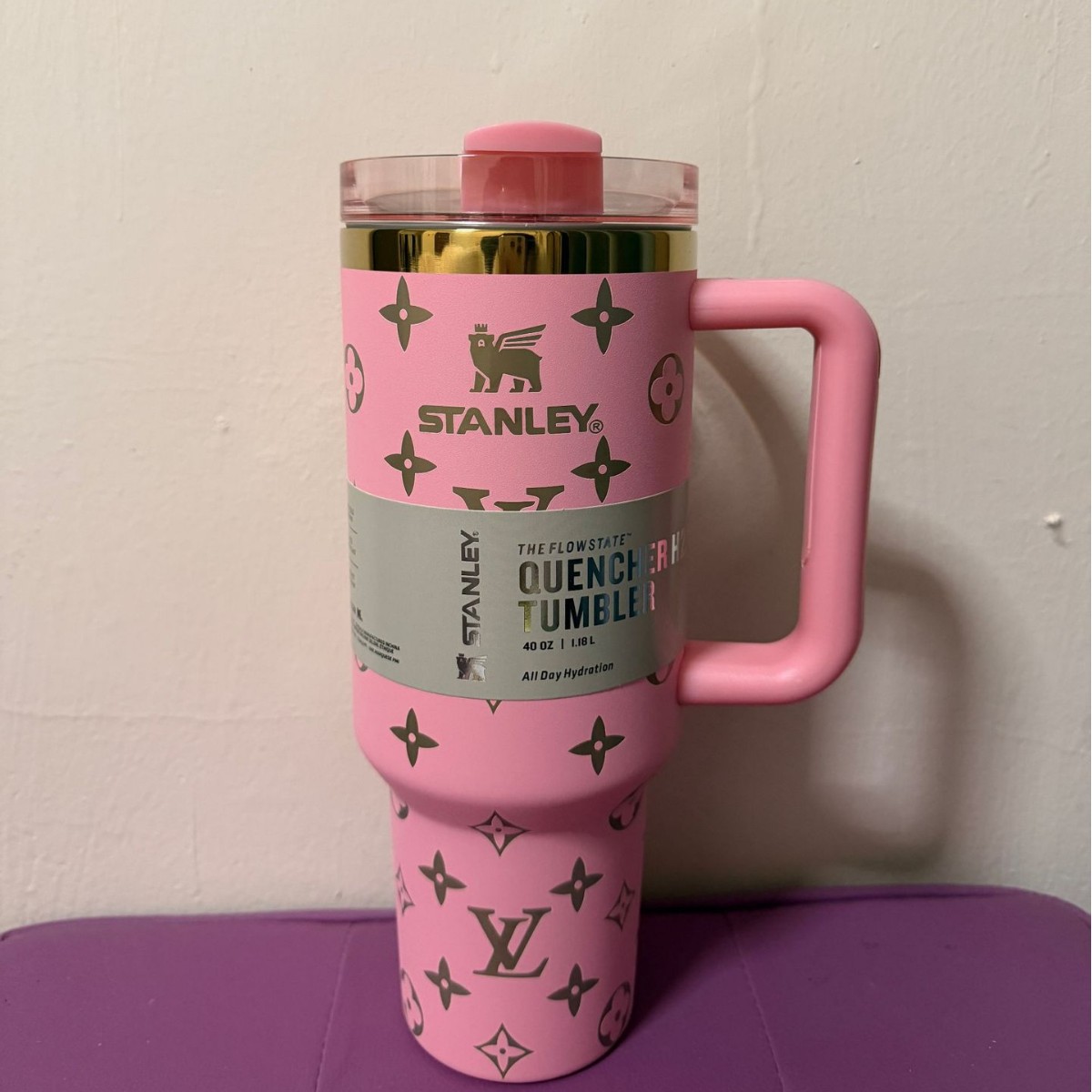 Stanley-Style 2nd Gen 40oz Stainless Steel Travel Tumbler 