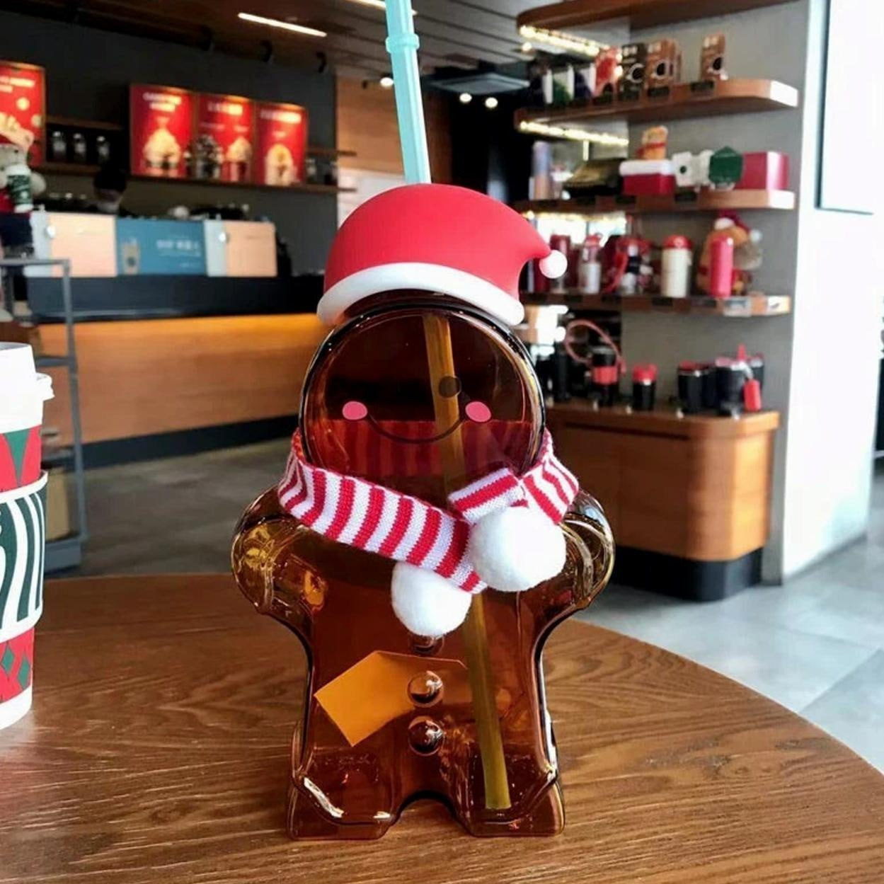 Valentine Cat Bow Double-Layer Glass Tumbler