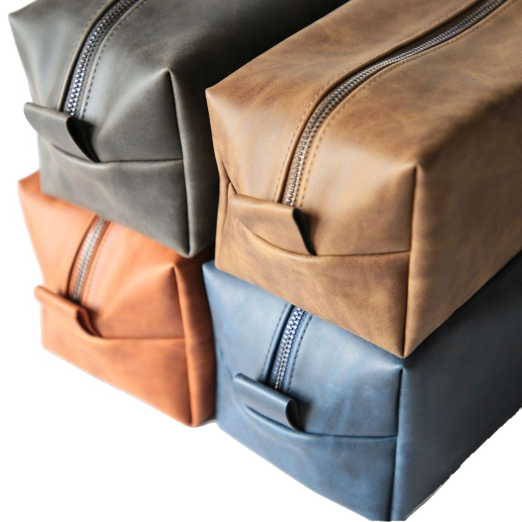 Vintage PU Toiletry Pouch