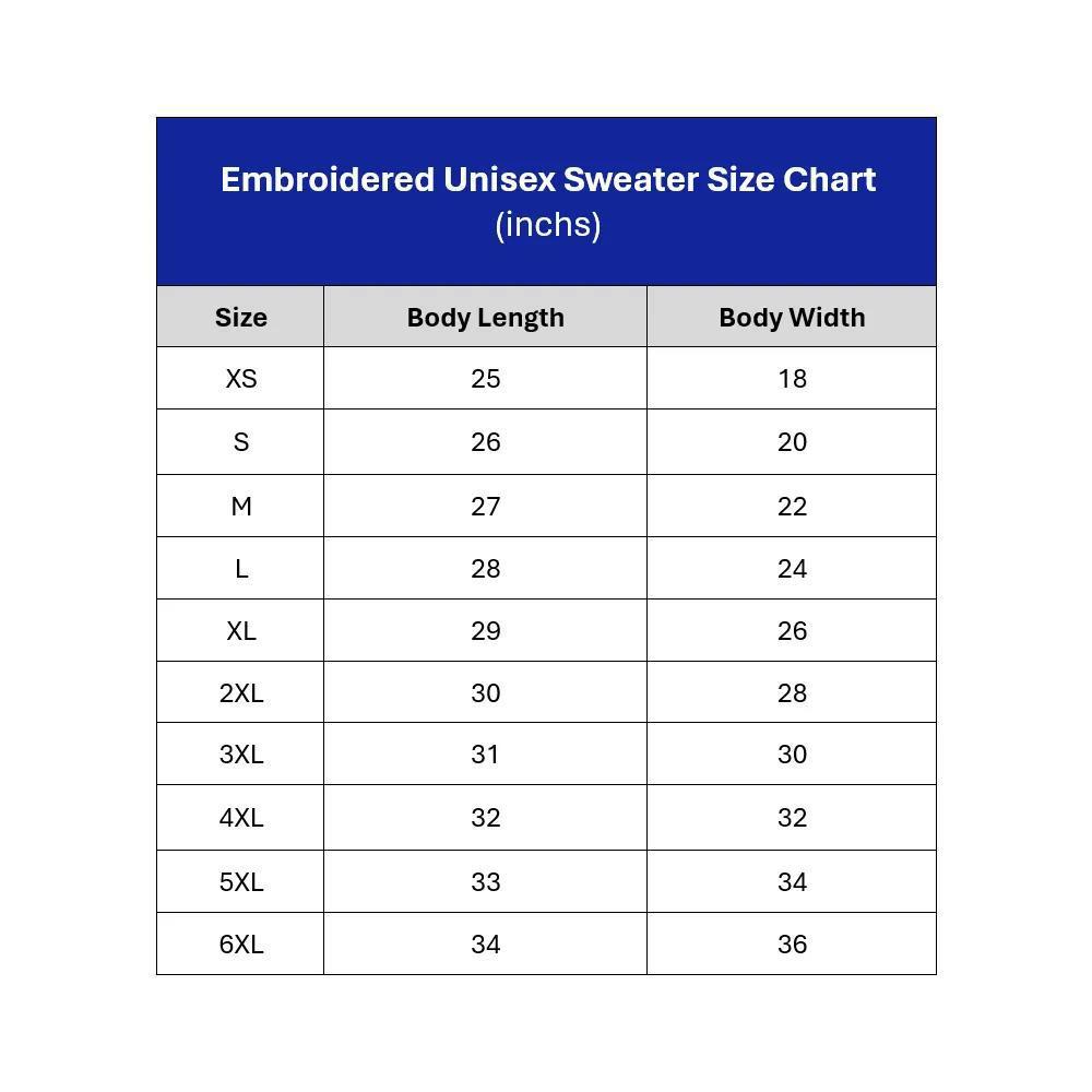 VN Embroidered Quarter Zip Unisex Sweatshirt