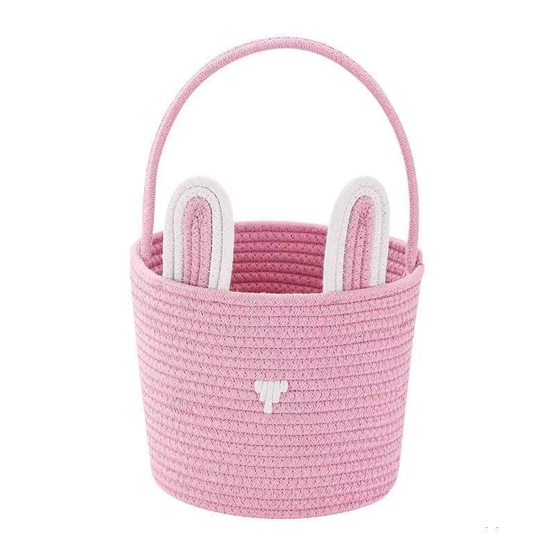Personalized Easter Bunny Rope Storage Basket