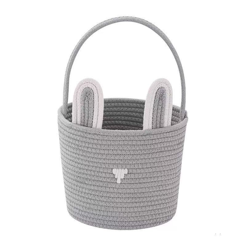 Personalized Easter Bunny Rope Storage Basket