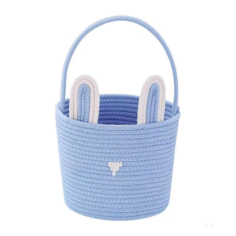 Personalized Easter Bunny Rope Storage Basket