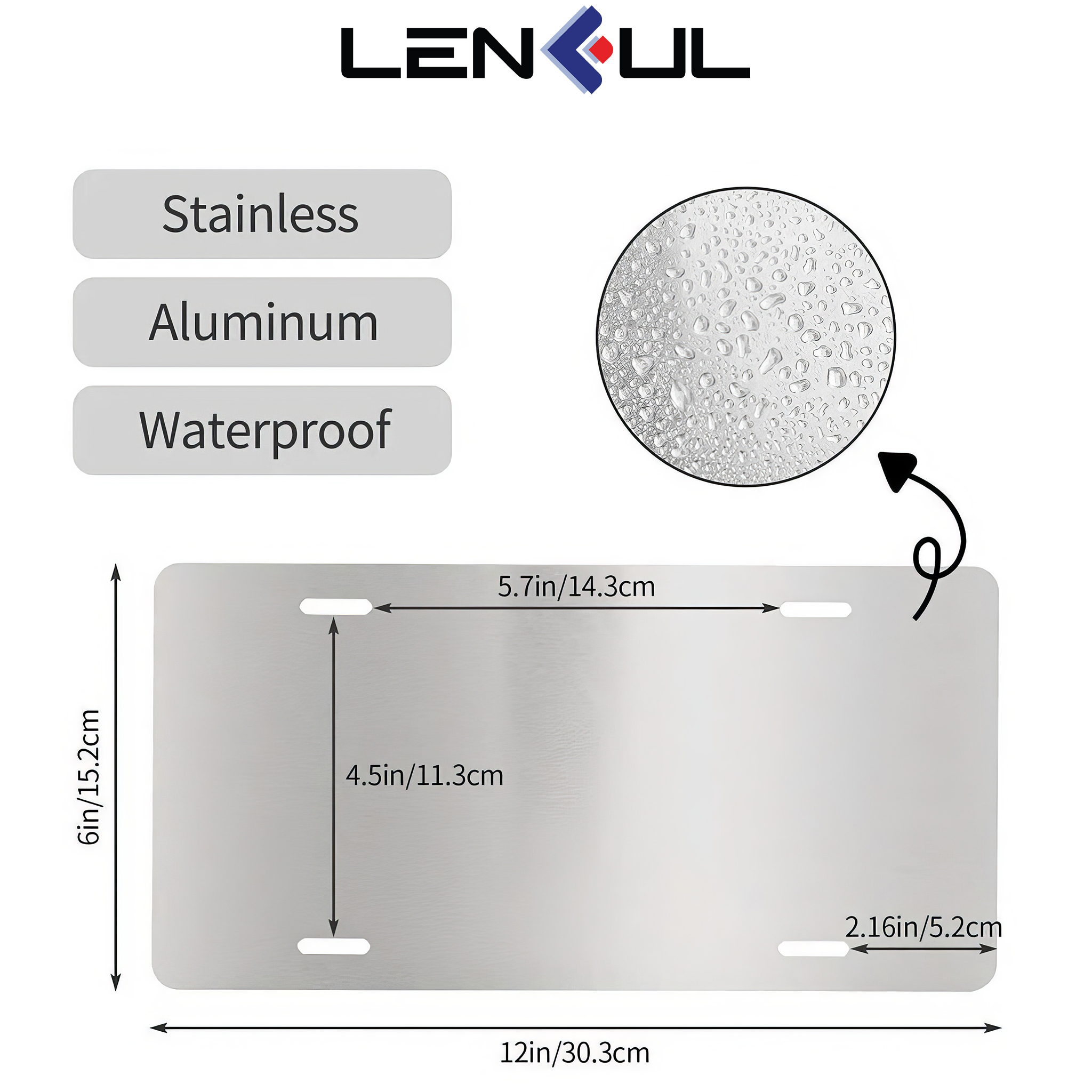 US Car License Plate 