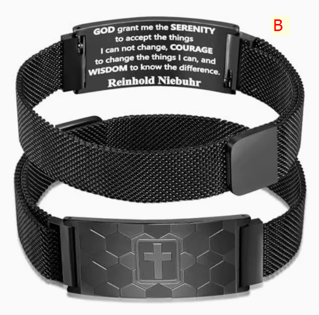 Custom Serenity Prayer Bracelet