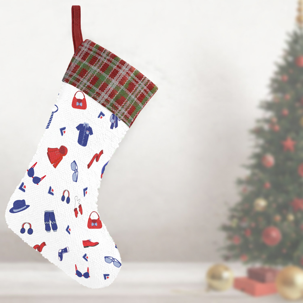 US Sequin Christmas Stocking