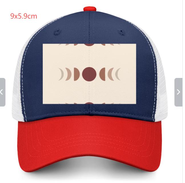 US Color-blocked baseball cap with white mesh