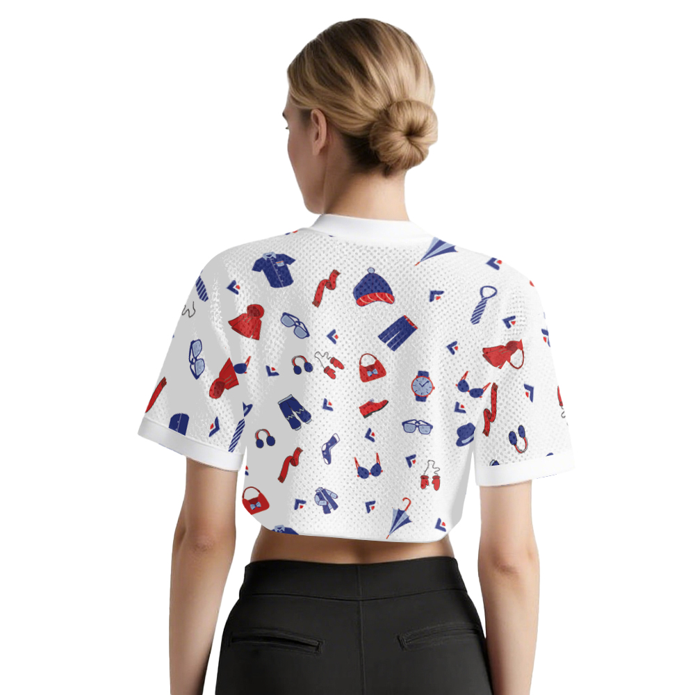 Mesh Football Jersey Croptop