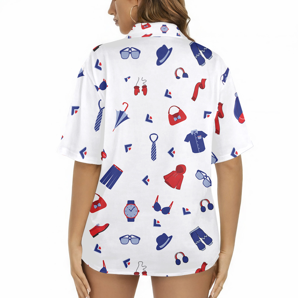 US Women's Hawaiian Shirt