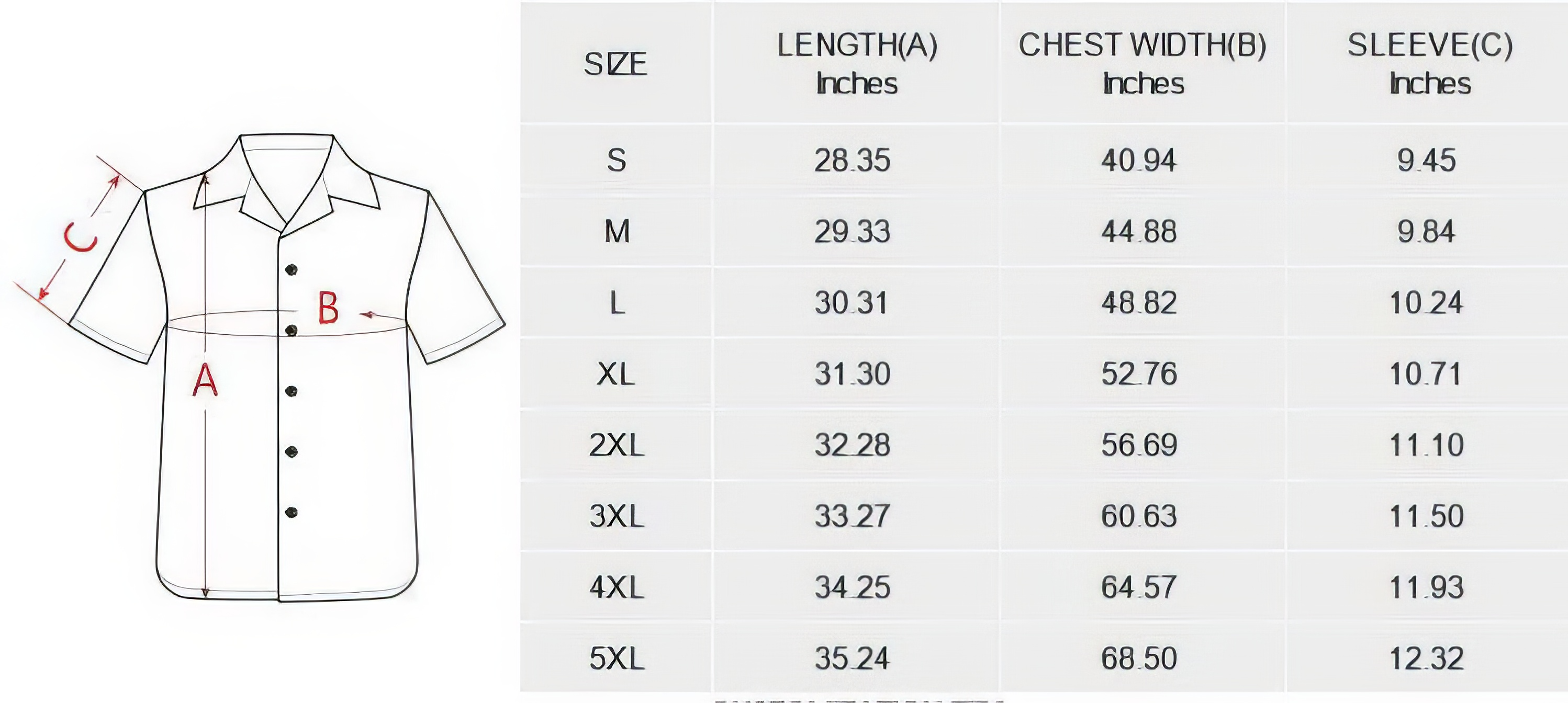 US Men's Hawaiian Shirt