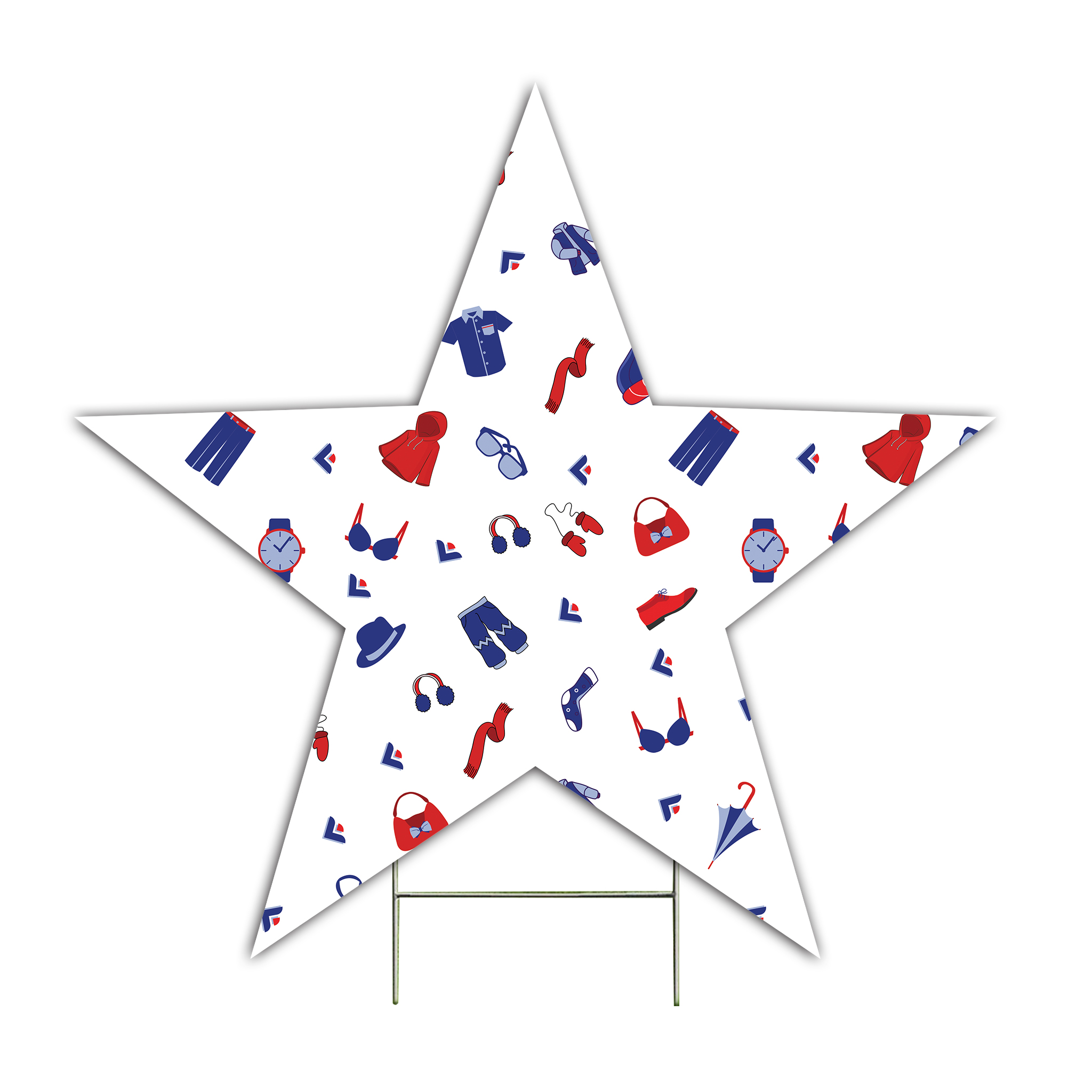 US Custom Cut Yard Sign