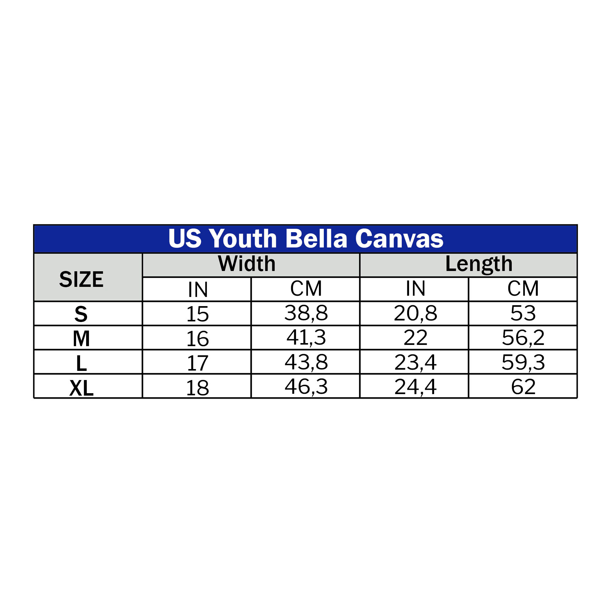US Youth Bella Canvas (DTF)