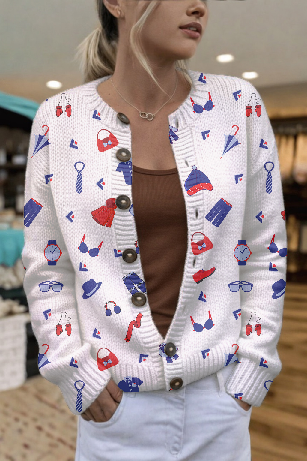 3D Women’s Knit Cardigan 