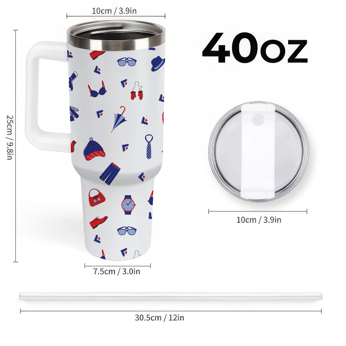 US 40OZ Curved Tumbler 2 (Printed)