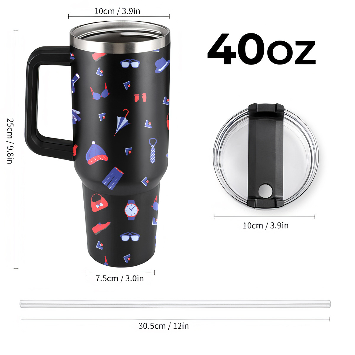 US 40OZ Curved Tumbler 2 (Printed)