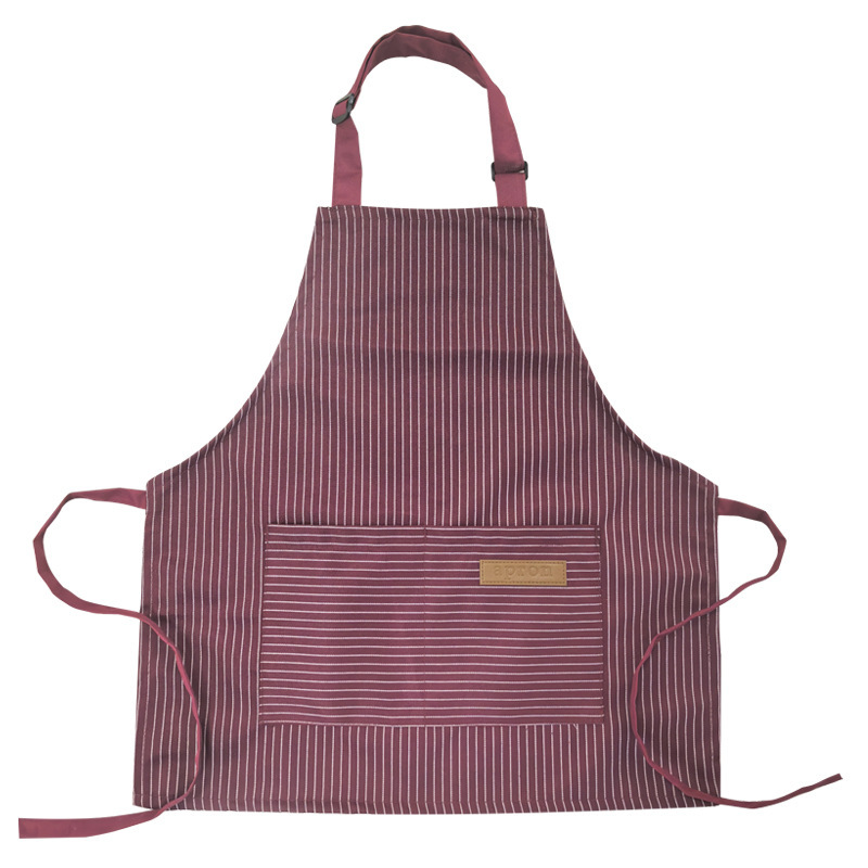 Custom Embroidered Striped Cooking Apron