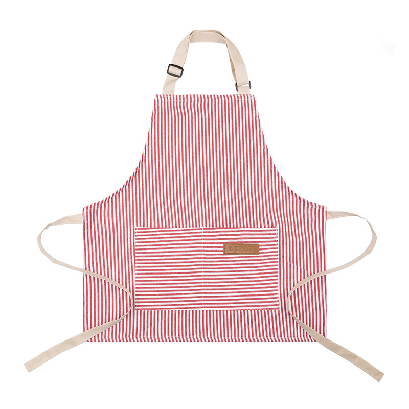Custom Embroidered Striped Cooking Apron