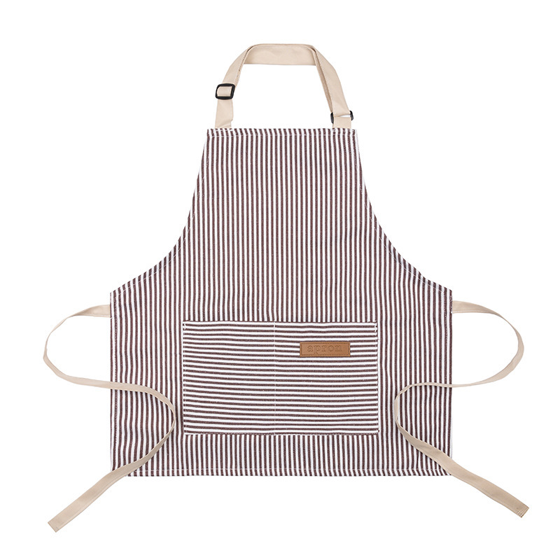 Custom Embroidered Striped Cooking Apron