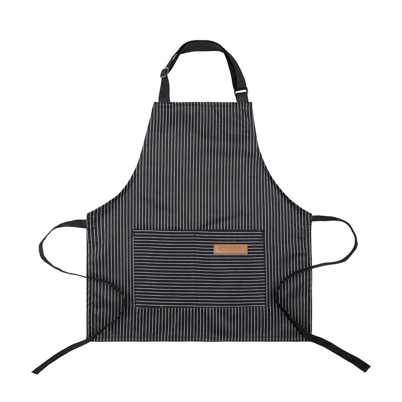 Custom Embroidered Striped Cooking Apron