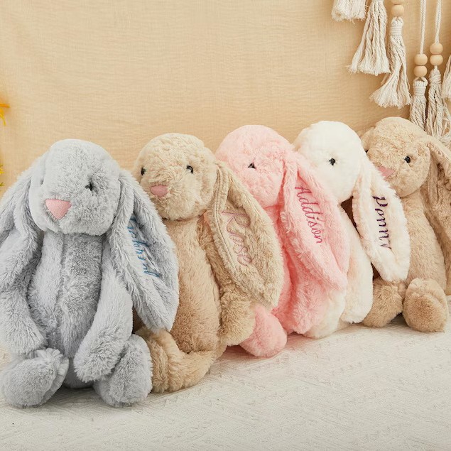 Personalized Embroidered Bunny Plush Toy