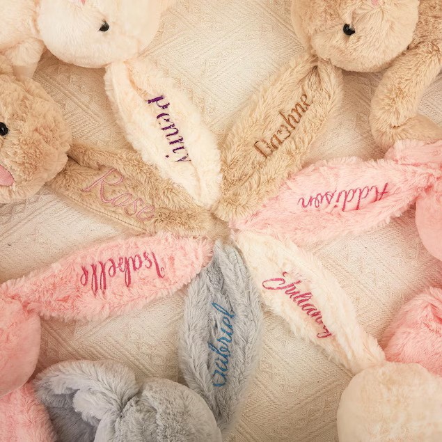 Personalized Embroidered Bunny Plush Toy