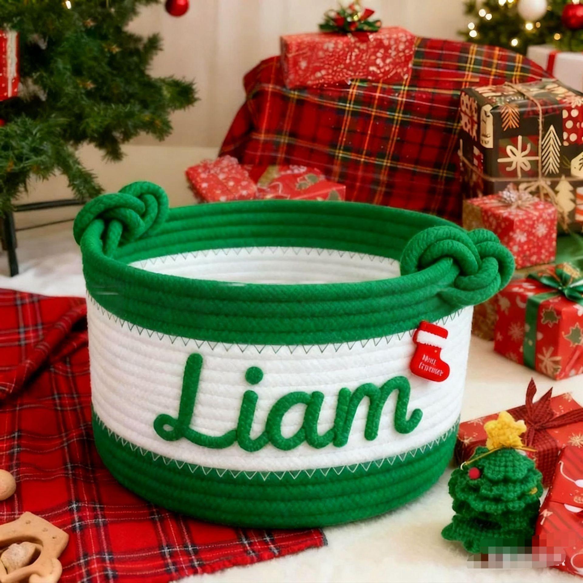 Hand Embroidery Baby Basket