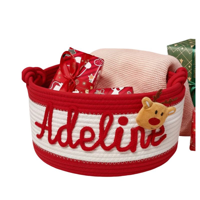 Hand Embroidery Baby Basket