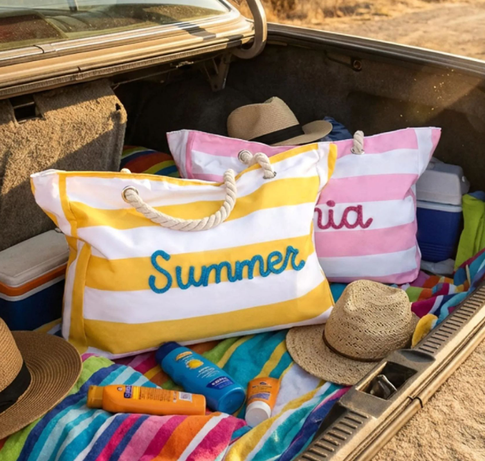 Custom Beach Tote Bag