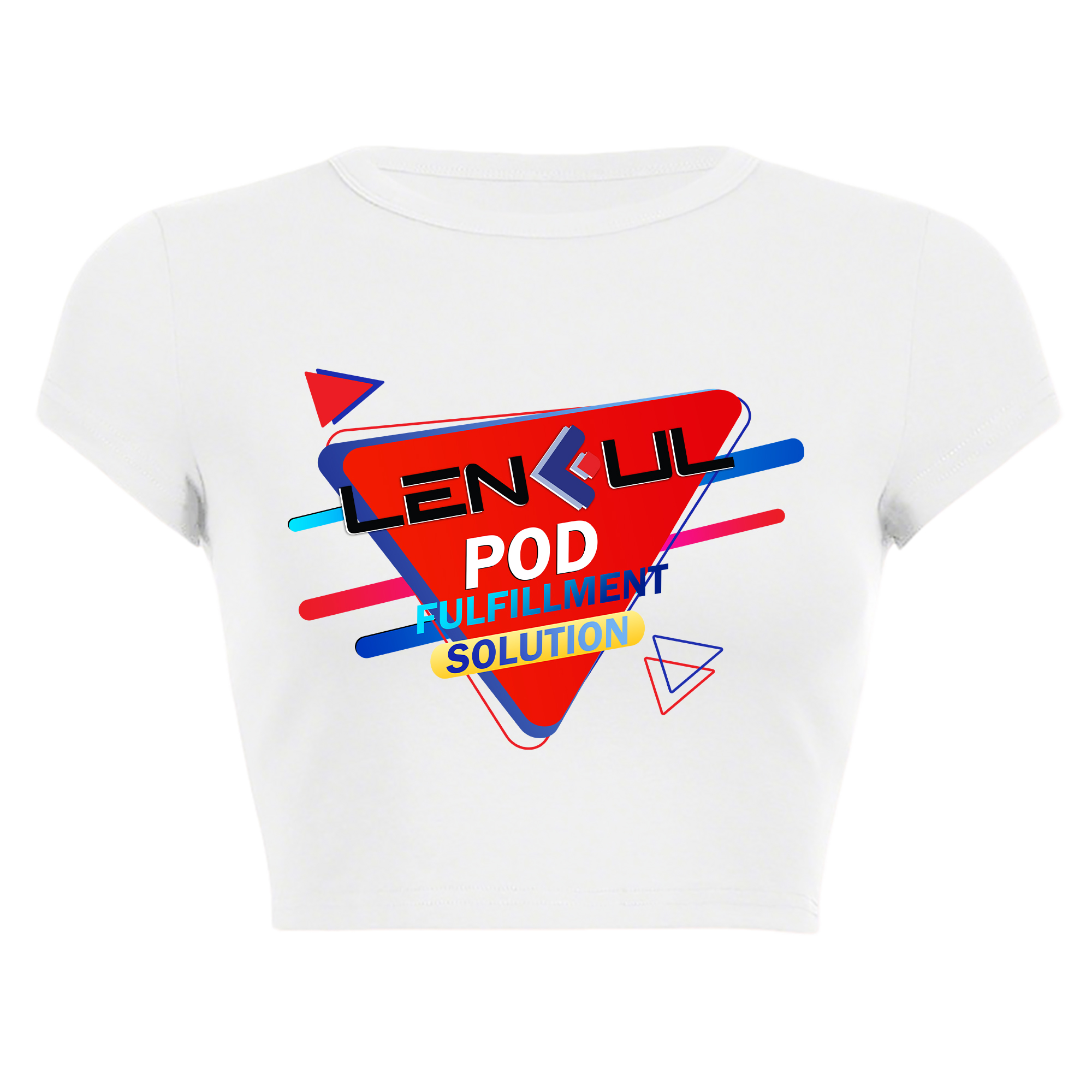 US Women's Crop Top T-Shirt