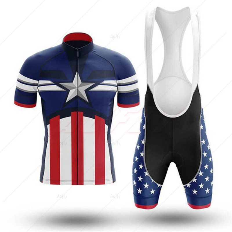 Men’s Cycling Jersey & Bib Shorts Set