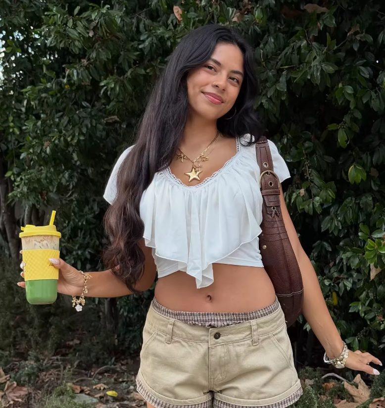 Chic Ruffle V-Neck Crop Top